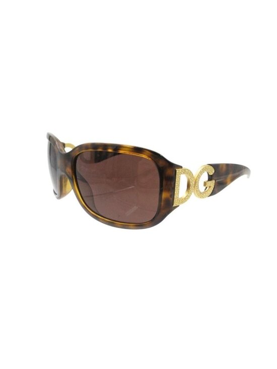 Dolce & Gabbana Sunglasses 60 DG Logo Stone Decoration Tortoiseshell Eyewear main image 2